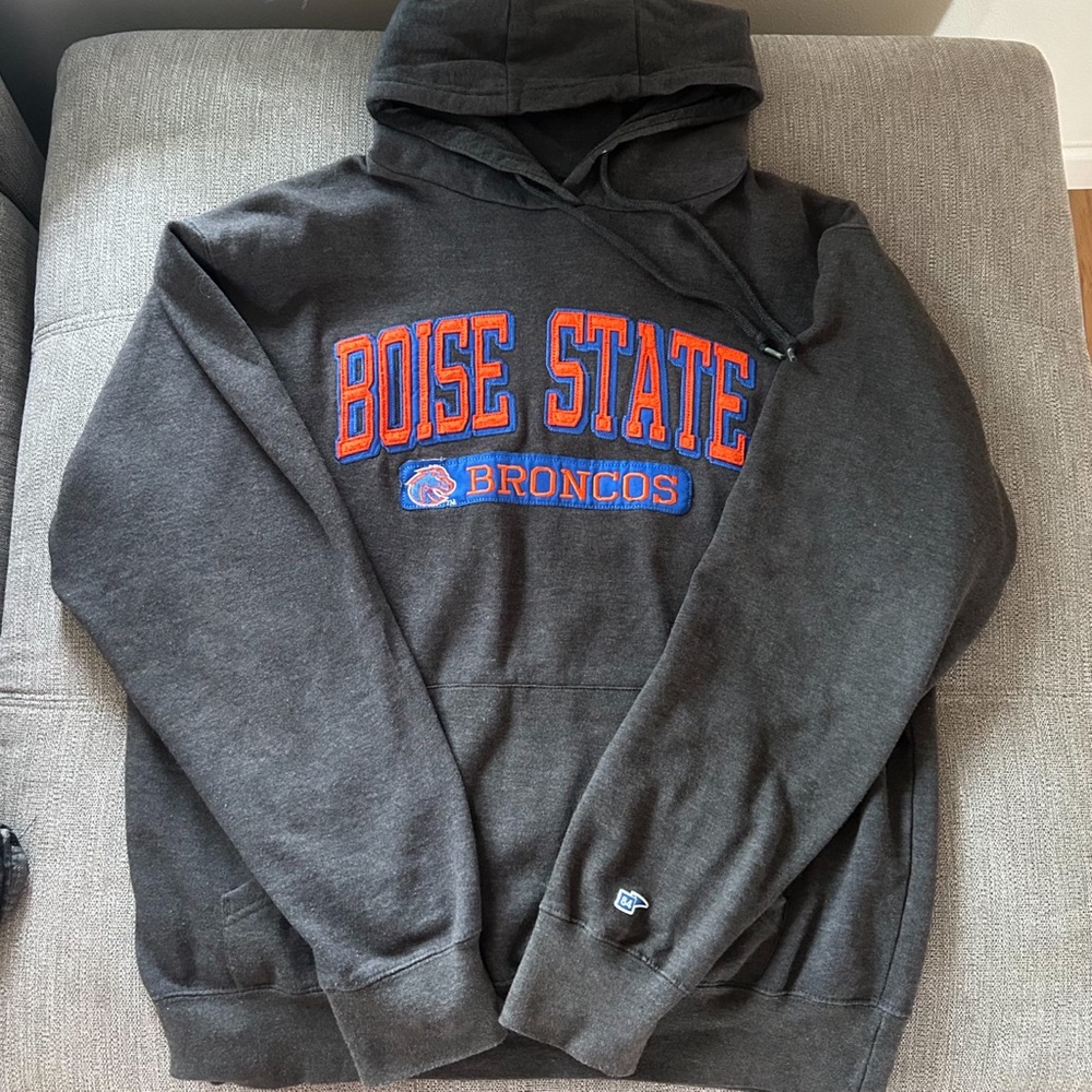 Boise State Broncos Blue 84 Sweatshirt Hoodie Size Medium M Gray